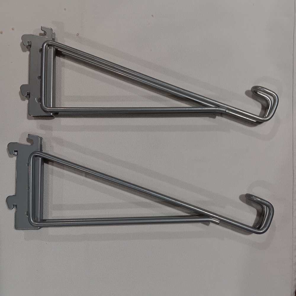 Set of 2 Rubbermaid Shelving Hooks Brackets for shoes shelves or hat shelves
